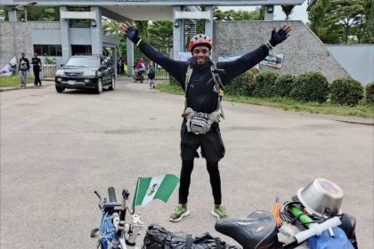 Emmanuel Myam, the Nigerian cyclist popularly known as Emmiwuks