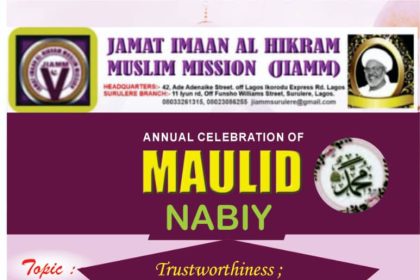 Jamat Imaan Al Hikram Muslim Mission (JIAAM)