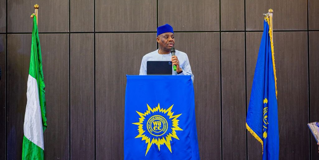 Minister of Education, Tunji Alausa, announcing the WAEC CBT transition