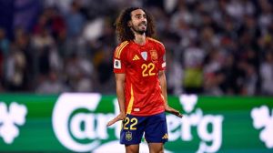 Marc Cucurella Celebrates Goal Against Bulgaria