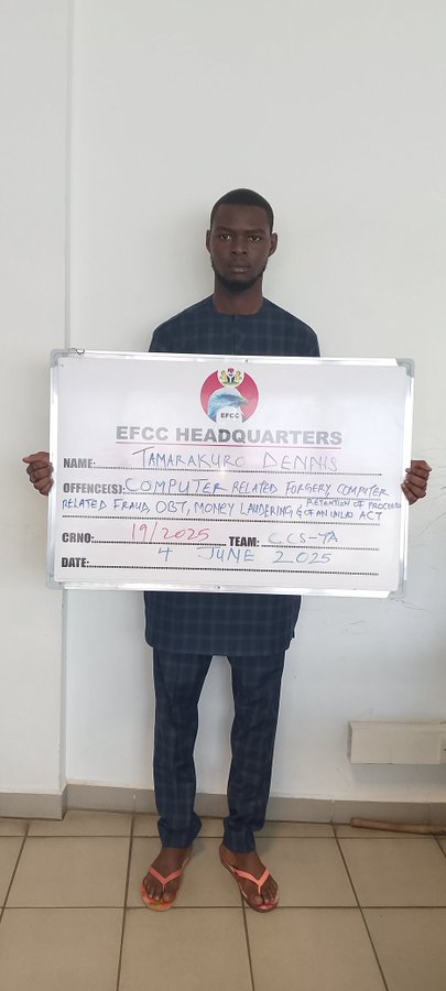 EFCC convicts Dennis Tamarakuro for $71,795 cyber fraud