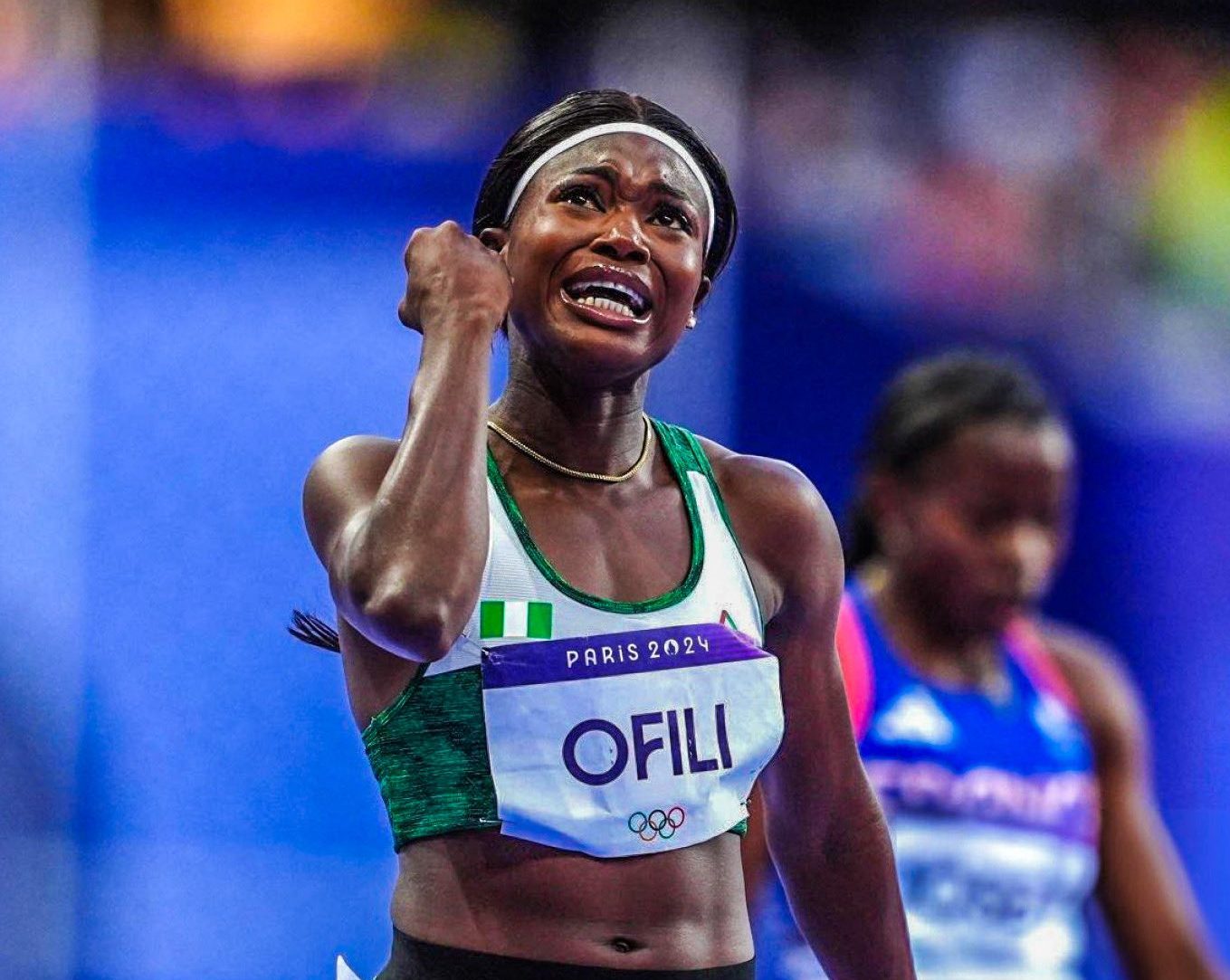 Favour Ofili representing Nigeria at the Paris 2024 Olympics